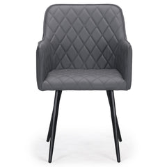 Lot de 2 tabourets Amso simili gris