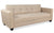Canapé convertible 3 places Anvel tissu beige