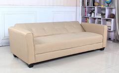 Canapé convertible 3 places Anvel tissu beige