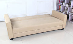 Canapé convertible 3 places Anvel tissu beige
