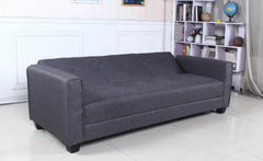 Canapé convertible Anvel 3 places tissu gris foncé