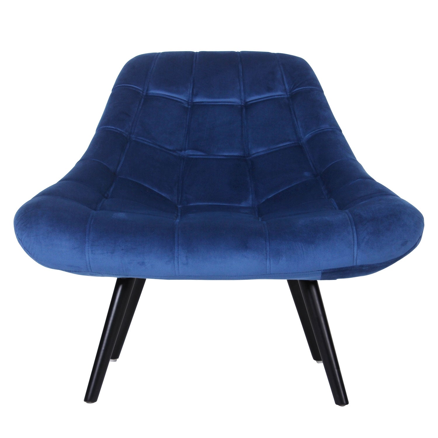 Fauteuil Danios Velours Bleu