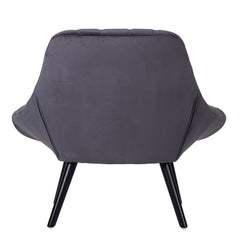 Fauteuil Danios Velours Gris