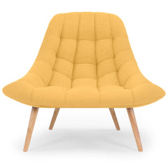 Lot de 2 fauteuils Alym tissu jaune
