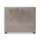 Tête de lit 140 cm en velours taupe