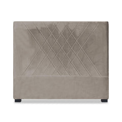 Tête de lit Diam 140cm Velours Taupe