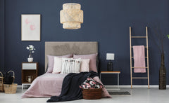 Tête de lit Diam 140cm Velours Taupe