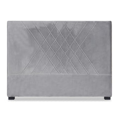 Tête de lit Amistar velours argent 160 cm