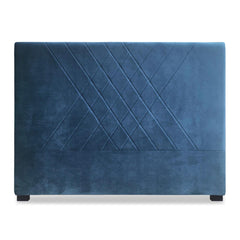 Tête de lit Amistar velours bleu 160 cm