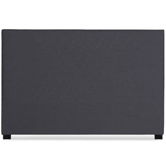 Tête de lit Amistar en tissu gris foncé 180cm
