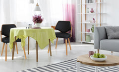 Lot de 6 chaises Alica scandinaves en bois naturel et noir