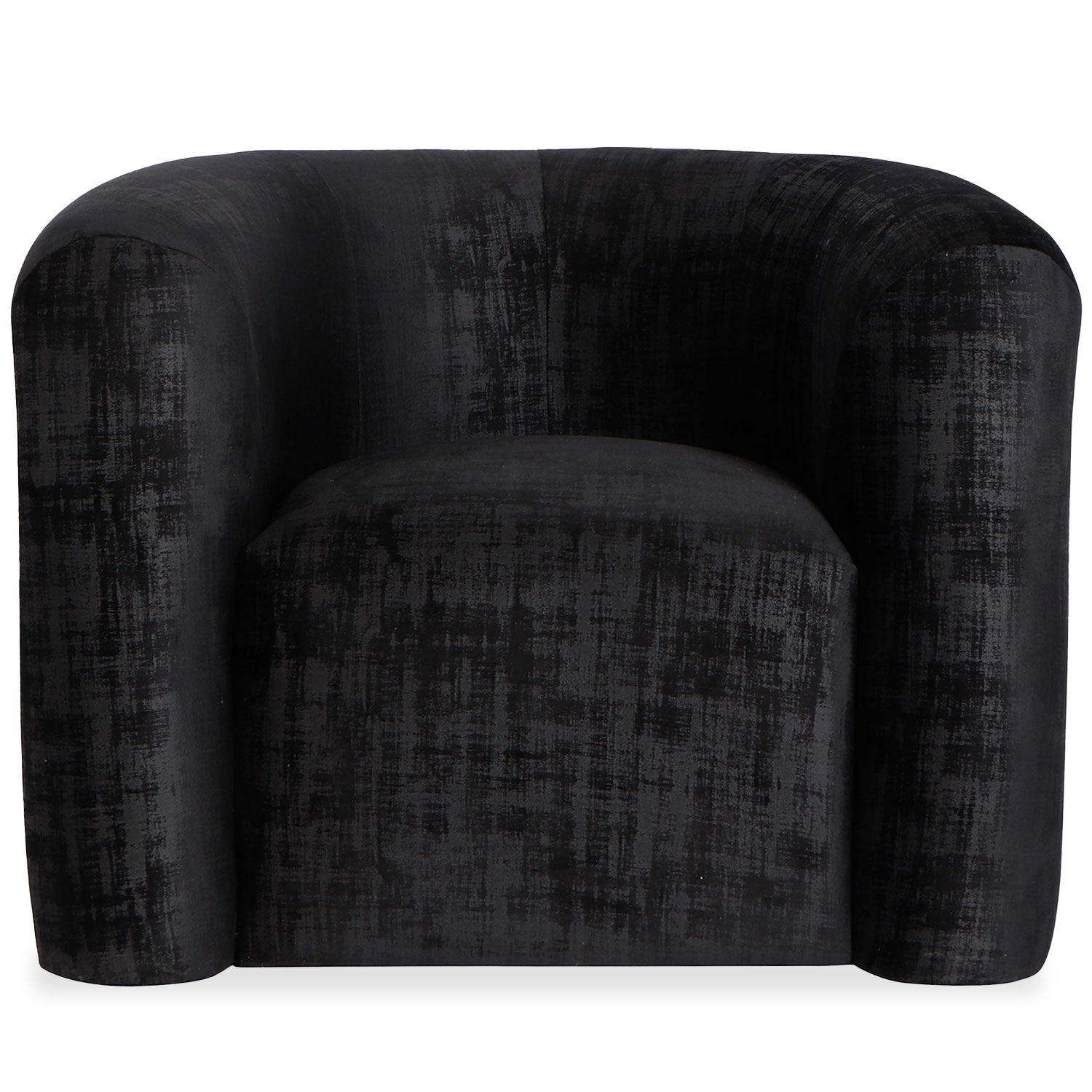 Fauteuil design Dossipa Tissu texturé Noir