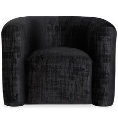 Fauteuil design Dossipa Tissu texturé Noir