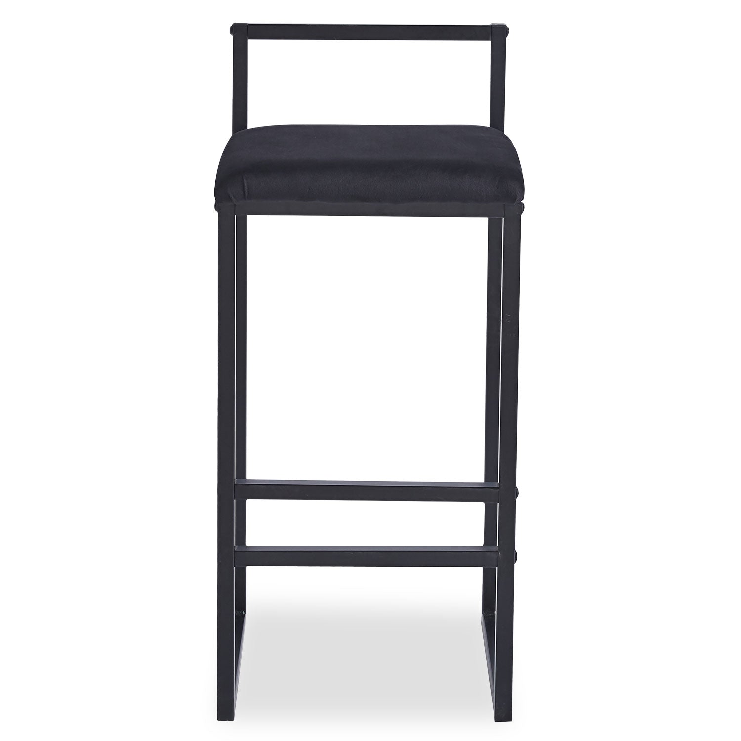 Tabouret de bar en métal Drakkar Noir et Velours Noir