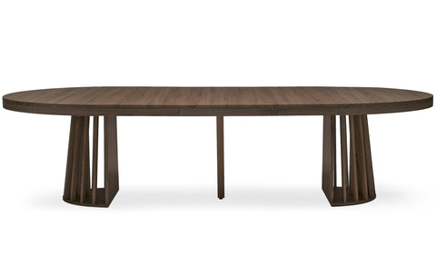Table à manger extensible Avintos bois noisette