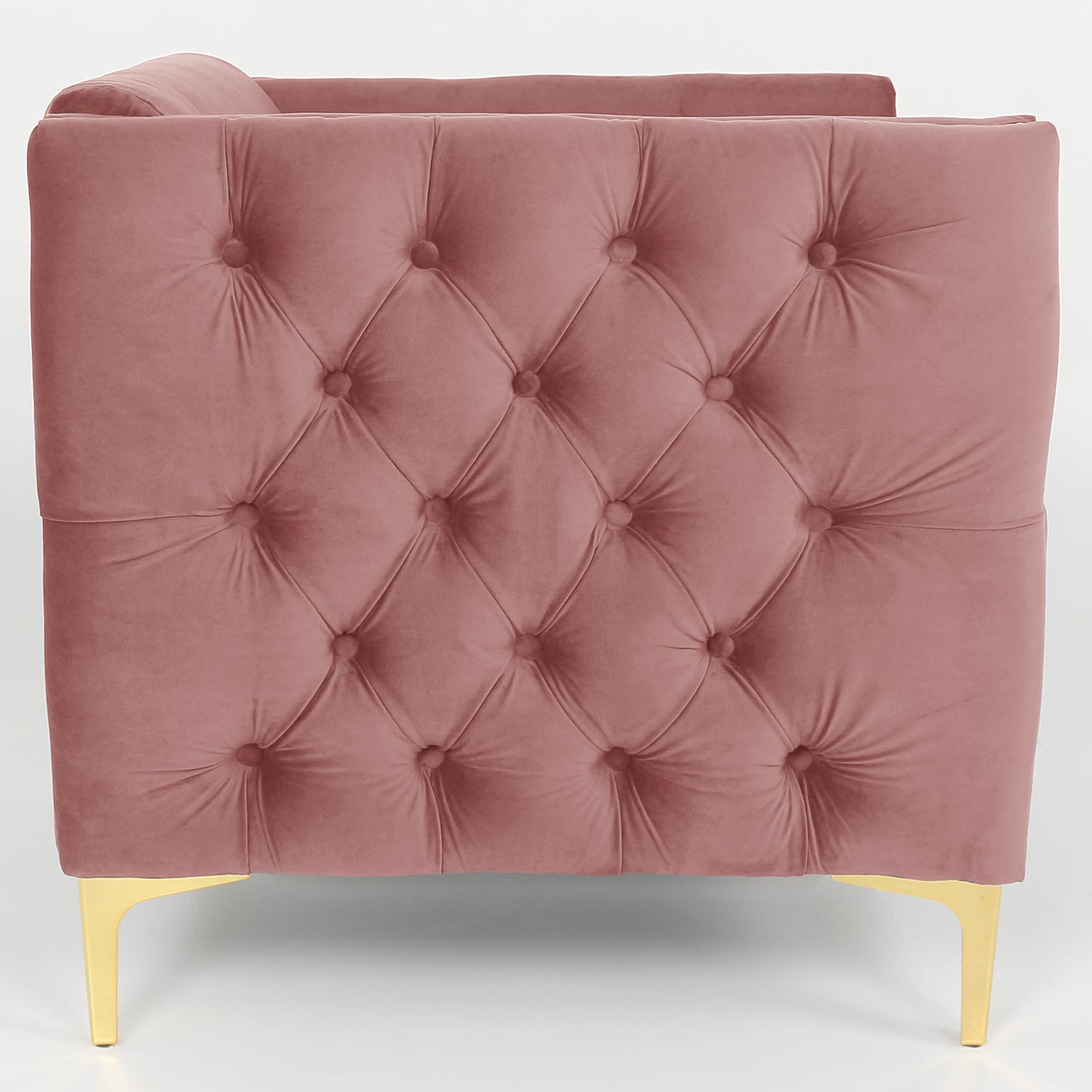 Fauteuil Joshua Velours Rose