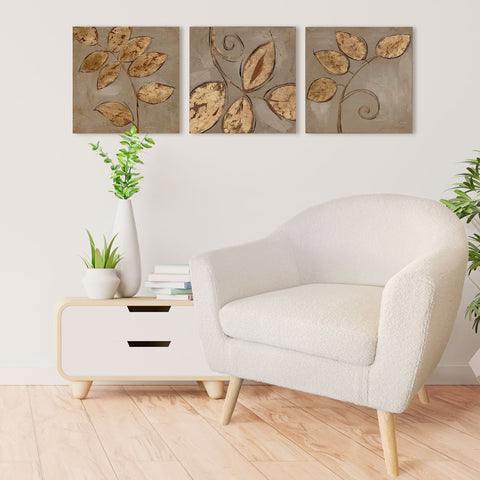 Fauteuil Aliph scandinave tissu bouclette lainée crème