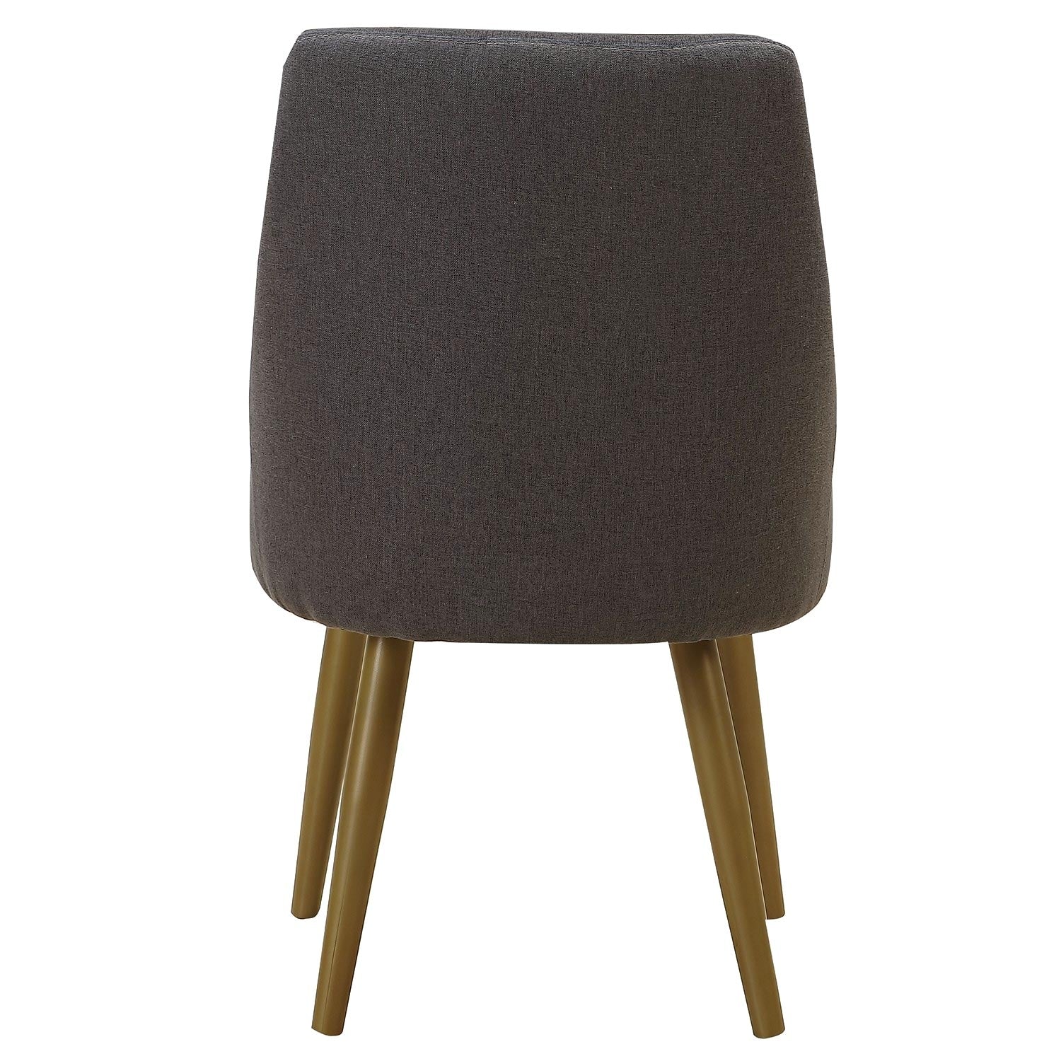 Lot de 2 Fauteuils Fokora Tissu Gris Foncé