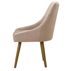 Lot de 2 Fauteuils Fokora Velours Menthe