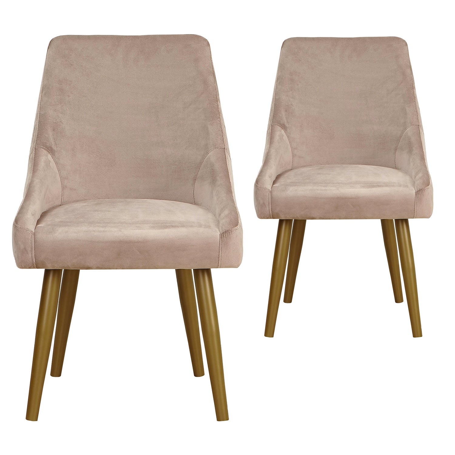 Lot de 2 Fauteuils Fokora Velours Menthe