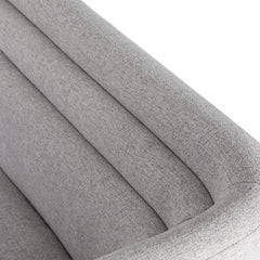 Fauteuil cubique Calian en tissu gris