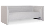 Canapé cubique 3 places en tissu gris