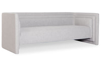 Canapé cubique 3 places en tissu gris