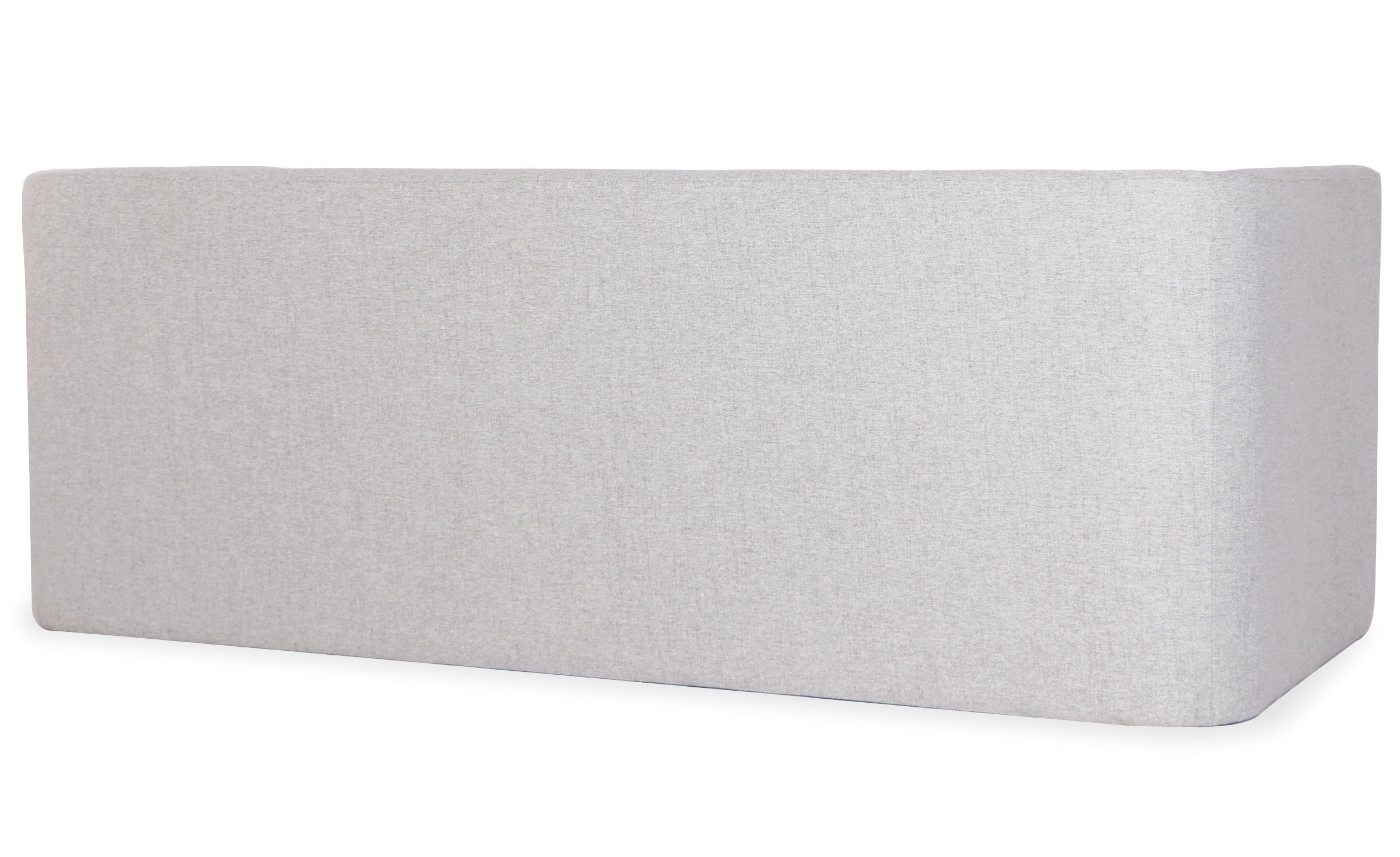 Canapé moderne 3 places style cubique Fredonia Tissu Gris