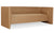 Canapé cubique 3 places en tissu marron