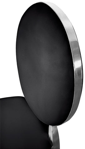 Lot de 2 tabourets de bar Annel simili noir