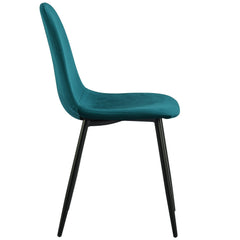 Lot de 4 tabourets Alcelio velours vert