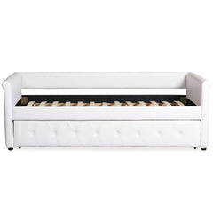 Lit gigogne Anitte blanc simple