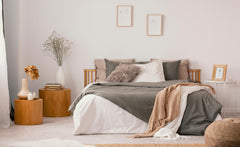 Tête de lit basse à barreaux spéciale futon Gariong L160cm Bambou