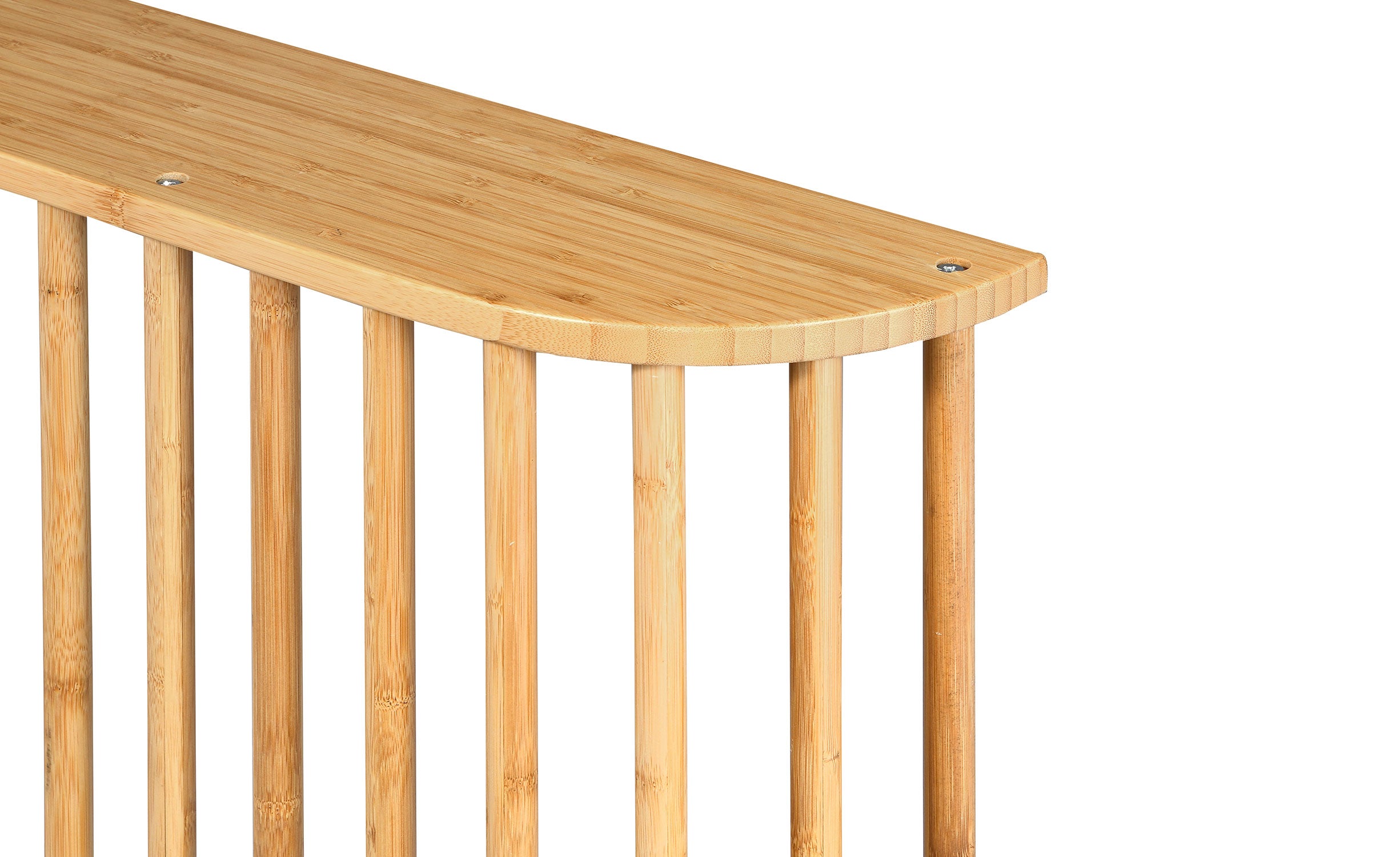 Tête de lit basse à barreaux spéciale futon Gariong L160cm Bambou