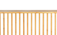 Tête de lit basse à barreaux spéciale futon Gariong L160cm Bambou