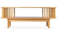 Table basse moderne à barreaux Gariong L100cm Bambou