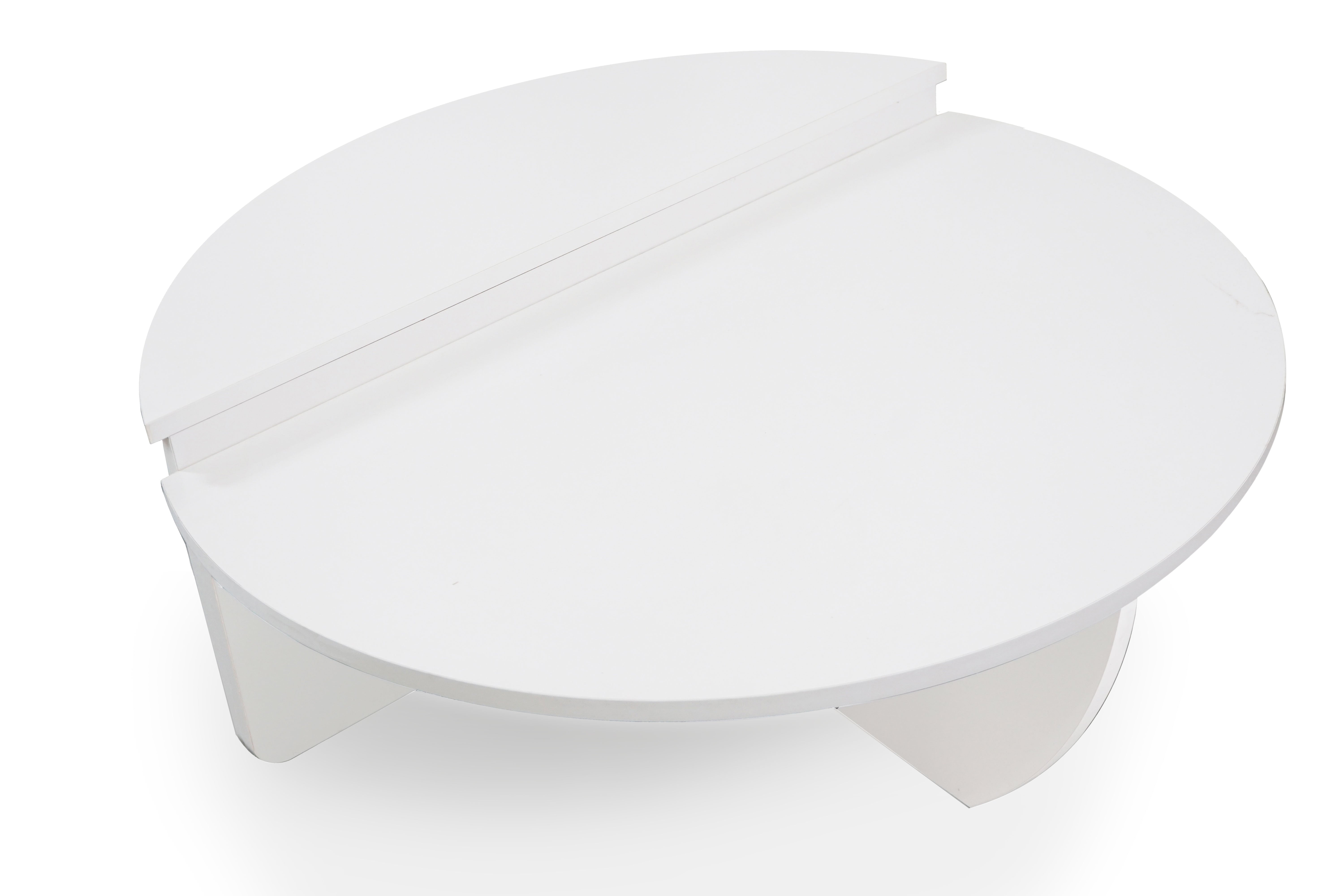 Set de 2 tables basses design Glowik Blanc mat
