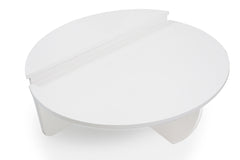 Set de 2 tables basses design Glowik Blanc mat