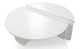 Ensemble de 2 tables basses en bois noisette blanc mat