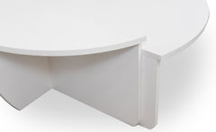 Set de 2 tables basses design Glowik Blanc mat