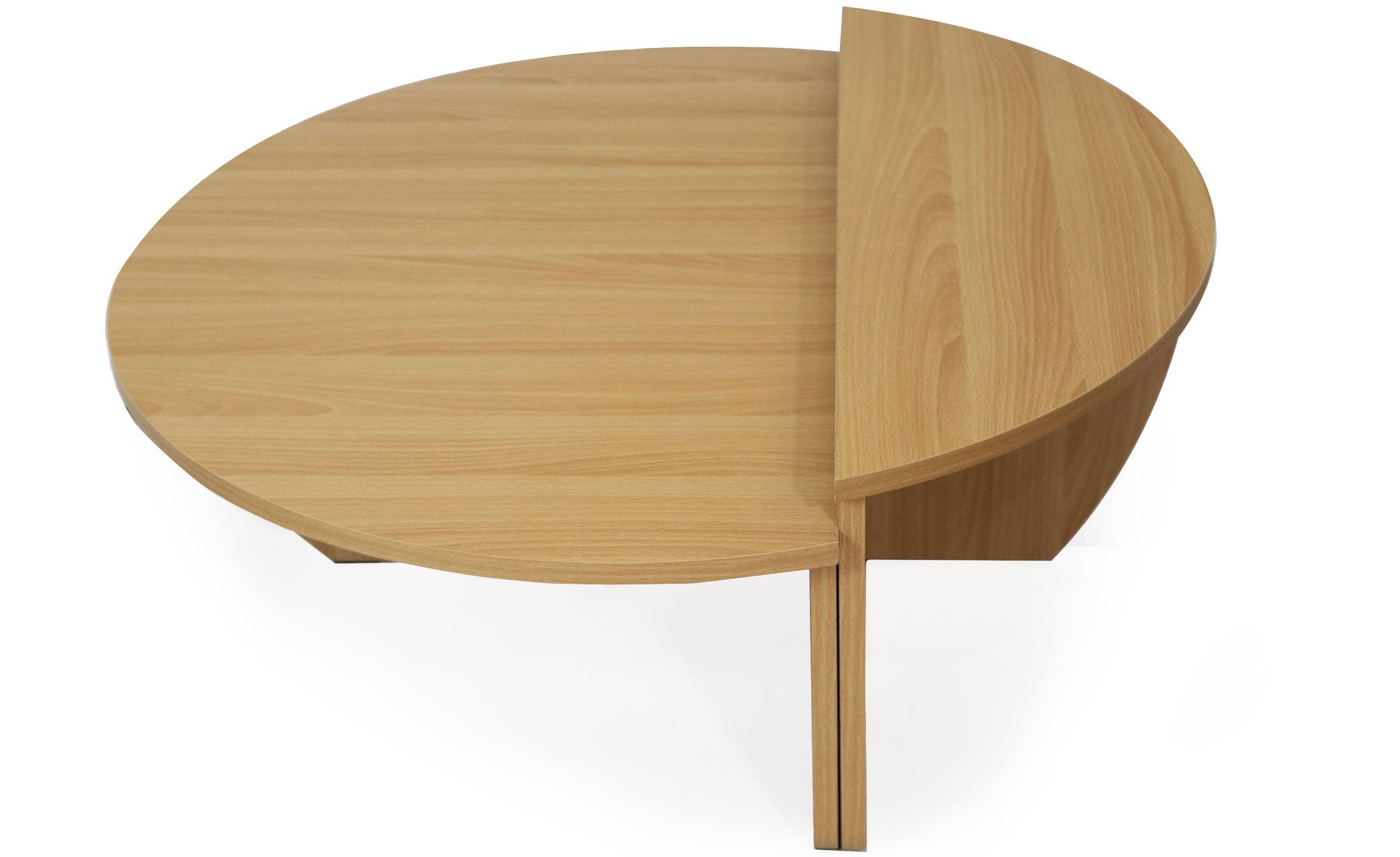 Set de 2 tables basses design Glowik Chêne clair
