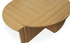 Set de 2 tables basses design Glowik Chêne clair