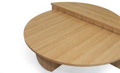 Set de 2 tables basses design Glowik Chêne clair