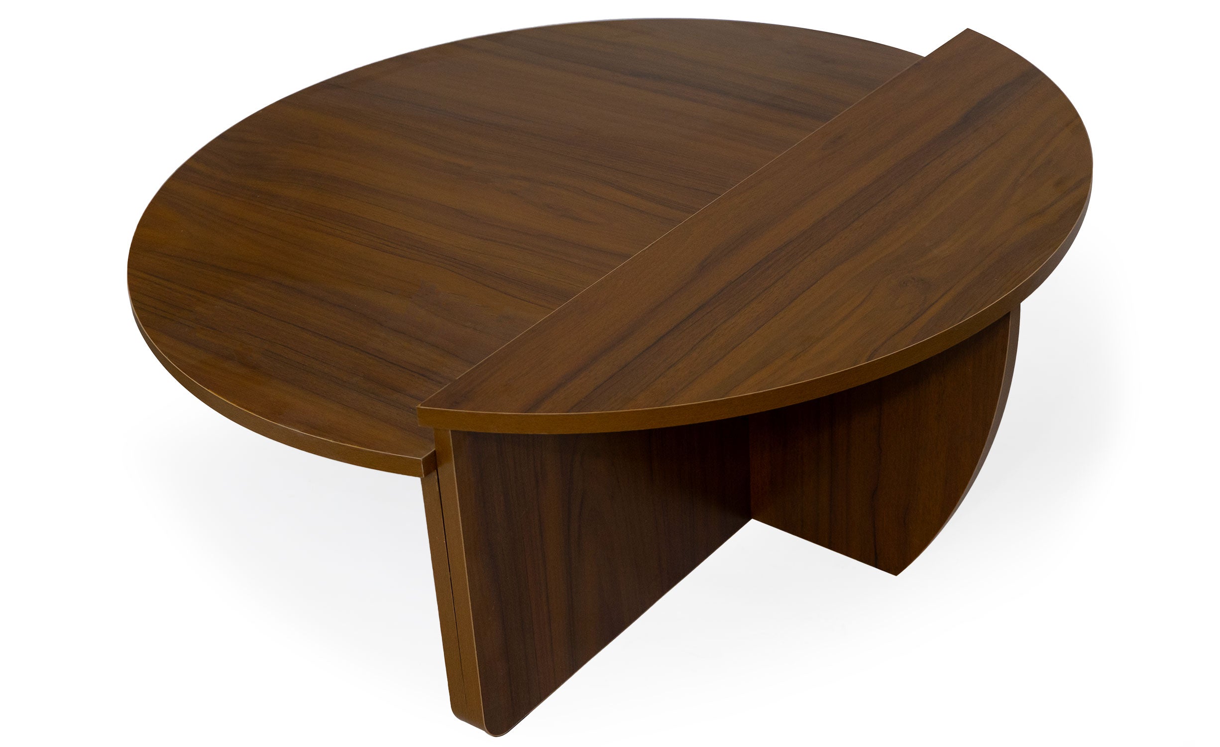 Set de 2 tables basses design Glowik Bois Noisette
