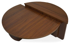 Set de 2 tables basses design Glowik Bois Noisette