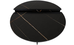 Set de 2 tables basses design Glowik Effet marbre noir