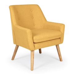 Lampadaire en tissu Alis jaune