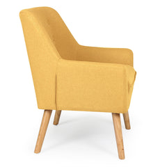 Lampadaire en tissu Alis jaune