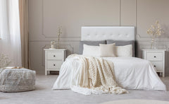 Tête de lit Adelle 140 cm en blanc