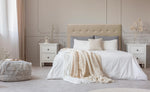 Tête de lit Adelle taupe 160 cm